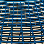 Per Se  2 Piece Matching Set Pull On Skirt & Tank Top Stretchy Blue Black Geo M Photo 4