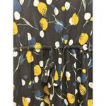 Simiar Fariry Women’s Size Medium Knit Tulip Floral Black Multicolor Midi Dress Photo 5