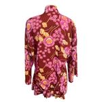 Vintage 70s Bouncing Bertha's Banana Blanket Red Flower Short Kimono Size Medium Photo 2