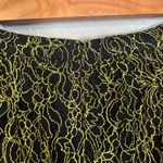 J.Crew  Women’s Navy Neon Green Lace Overlay‎ Mini Skirt Photo 9