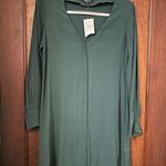Madewell  Buttonfront Novel Dress In Smoky Spruce Size S Photo 2