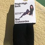 American Apparel New  Black Thigh High Socks vintage original tall Y2K 2000s rare Photo 0