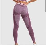Gymshark  Flex Leggings Dark Ruby Marl/Blush Nude Small Photo 4