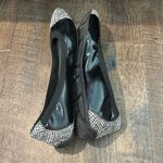Kelly & Katie  Weslyne Black‎ with Black &White Toe/Heel Ballet Flat Shoes 9 Photo 4