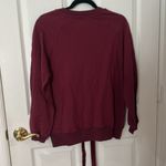 After Market Women's Burgundy Sweater with tie detail  size small Photo 3