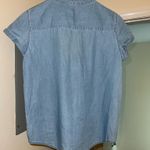 EXPRESS Denim Lace Up Shirt Photo 1