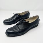 Salvatore Ferragamo  Oxford Womens Shoes Size 8 2A Lace Up Black Leather Narrow Photo 1