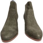 Violet & Red Olive Cupid Bootie Stacked Block Heel 6 NWT Green Photo 2