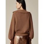 J. Crew Sweater Women 3XL Camel Gold Roll Tab Cotton Fisherman Cable Knit Preppy Tan Size undefined Photo 1