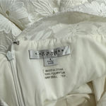 Kay Unger Size 6 White Floral Lace WALK THRU Jumpsuit Modern Bride Formalwear Photo 8