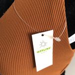 Offline By Aerie Women's Brown Ribbed Sports Bra Size Small NWT Brown Photo 3