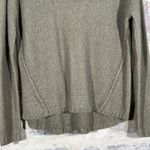 RDI  Sweater Womens Extra Large Green Brown V‎ Neck Elbow Pads Photo 2