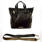 Marc Jacobs Luna Black Leather Top Handle Crossbody Tote Gold Hardware LIKE NEW Photo 3