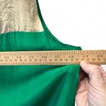 Jigsaw Colorblock 100% Silk Tunic Blouse Dress Shift Size Medium Green Photo 7