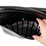 Tuci Italia Black Leather Crossbody Bag Photo 5