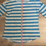 Field & Stream  White And Blue Stripped Lightweight Top-3/4 Length Sleeve- MEDIUM Photo 6