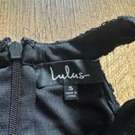 LULU’S Love Poem Black Lace Mini Dress Photo 3