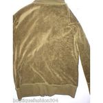 Natori Womens New Designer Velour Jacket Olive Green Army Small Yoga Walk Casual Photo 4