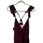 Showpo Trust Nobody Maxi Dress Wine Red Wedding Guest NEW Womens UK 18 US 14 Photo 2