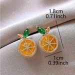 Lemon Earrings Gold Photo 4