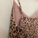 Hem & Thread Pink Leopard Print Spaghetti Strap Slip Dress with Ruffle Hem Photo 5