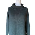 Athleta Ravine Tunic Sweater Wool Blend Long Sleeve Womens Small Dark Green Photo 6