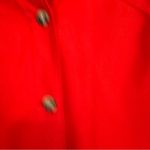 Lands' End | Cherry Red Button Front Hooded Lightweight Jacket Size XS Women's Photo 2
