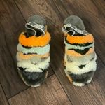 UGG  slide Fluff Yeah Slide Cali Collage Olive Green Shoe New Size 10 Photo 7