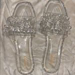 Mudd SLIDE/SANDALS CLEAR CRYSTAL EMBELLISHMENT SILVER SPARKLE TRIM
FUN & STYLISH Photo 4