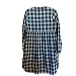 Knox Rose Womens Size Medium Multicolor Plaid Tunic Top Cotton Dress Photo 2