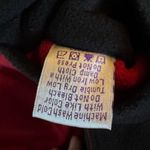 Susan Graver Fleece Coat Plus Size 1X Reversible Black Red Womens Full front button Jacket Photo 17