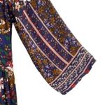 JODIFL Dark Floral Peasant Maxi Dress Photo 6