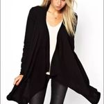 Joie ‎ black wool blend waterfalls sweater cardigan size large minimalist Photo 0