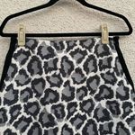 Diane Von Furstenberg DVF Emma Leopard Print Pencil Skirt Black 4  Photo 2