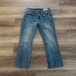 All Saints Light Blue Cropped Jeans Senere Denim Distressed Hem 26 Photo 2