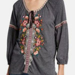 Johnny Was JOHNNY WAS Juliene Blouse Floral EmbroideredPeasant Top Photo 0