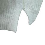 kim rogers  NWT Cream Gold Striped Shimmer Mock Neck Pullover Sweater Size PS Photo 2