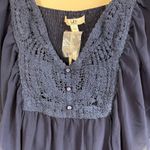 YA Los Angeles NWT  large navy top Photo 4