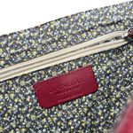 Lia Numa Burgundy Italy Leather Suede Flap Front Shoulder Crossbody Bag Purse Red Photo 3