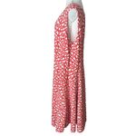 Haani Red/White Novelty Print Sleeveless Long Dress Red Size 3X Photo 4