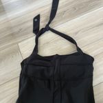 Athleta  Sizzle Black Halter Neck Midi Dress Size 2 Supplex Lycra Photo 4