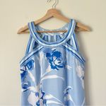 Gretchen Scott Isosceles Iconic Iris Mini Dress Size Medium Blue Photo 3