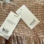 NWT Seed Heritage Textured Gingham Puff Sleeve Mini Dress Size 10 Cottagecore Bo Photo 4