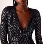 Ba&sh Metallic Chevron Flavie Mini Dress Photo 3