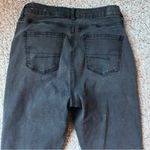American Eagle  Jeans Women 8 Short Black Denim Stretch Crop High Rise 25” Inseam Photo 5