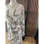 EXPRESS Hawaii floral print cover up long sleeves tie up size M/L cover up Photo 2