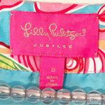 Lilly Pulitzer  Size 0 Jubilee Silk Bateau Neck Tunic Top Fuchsia Multi Floral Photo 4