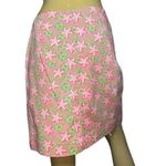 Vineyard Vines Women’s Size 4 Pink Green Starfish Hibiscus Flowers Printed Skirt Photo 2
