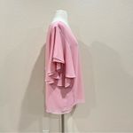 Zenana Outfitters Pink Double Layer Chiffon Top Size Large Photo 1