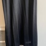 Vintage Black Satin Spaghetti Slip Chemise Dress Sz Large Photo 3